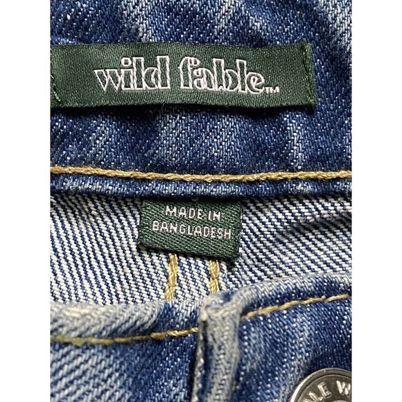Wild Fable Dad Jeans Womens 6/28 Blue High Rise High Waist Straight Medium Wash - Picture 4 of 7